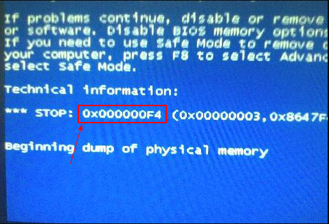 蓝屏代码0x000000f4解决办法(电脑蓝屏0x0000024？)